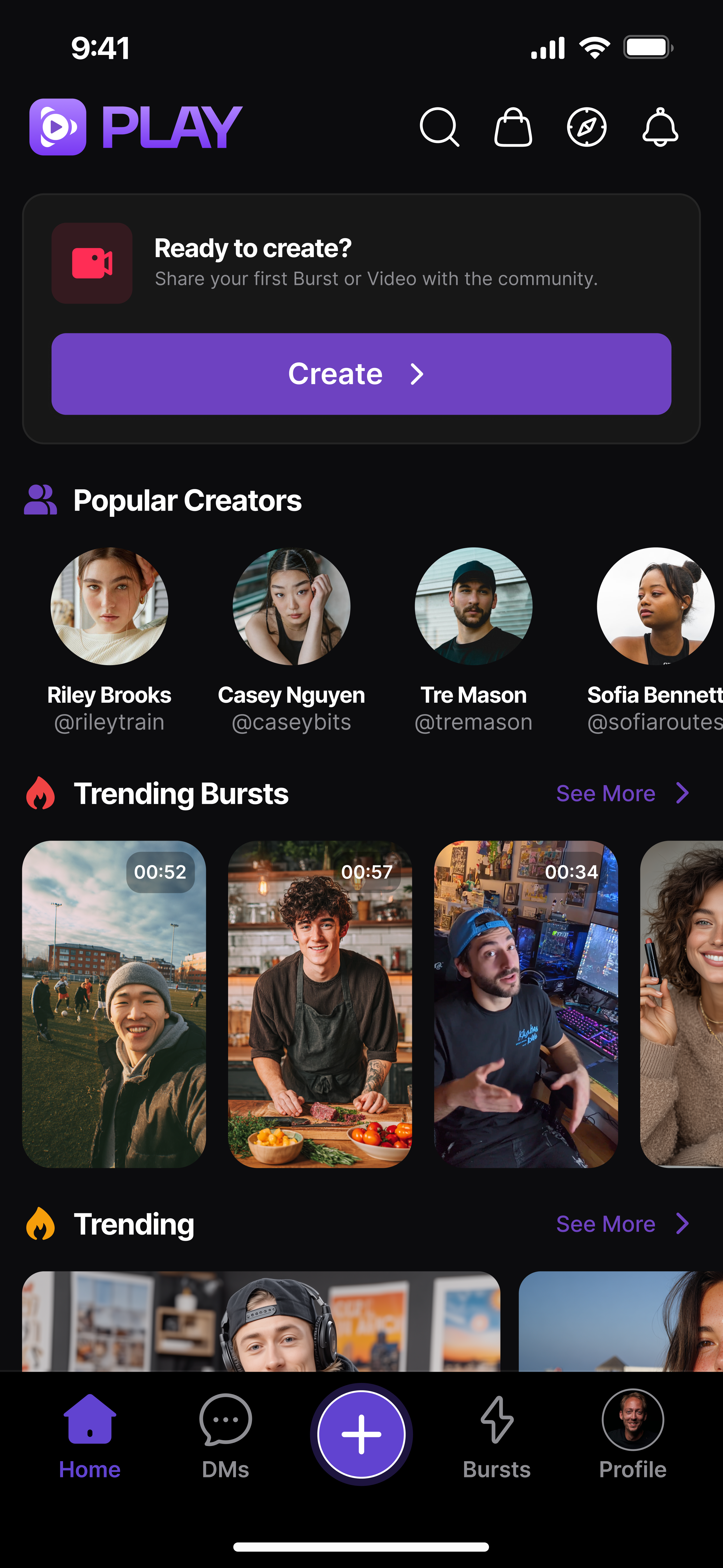 Shopping in the flow inside Parler Play